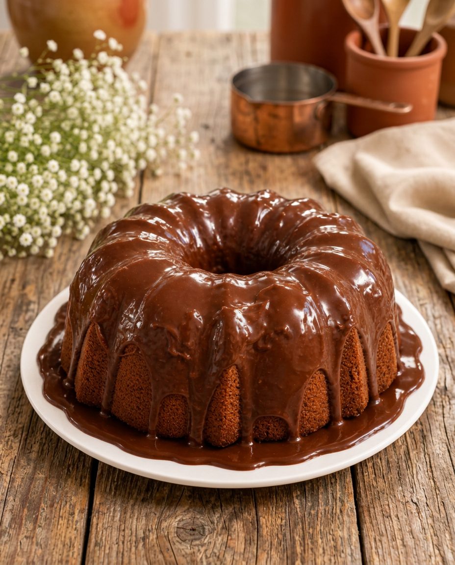 Chocolate Glazed Poundcake